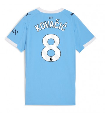 Lacne Ženy Futbalové dres Manchester City Mateo Kovacic #8 2025-26 Krátky Rukáv - Domáci